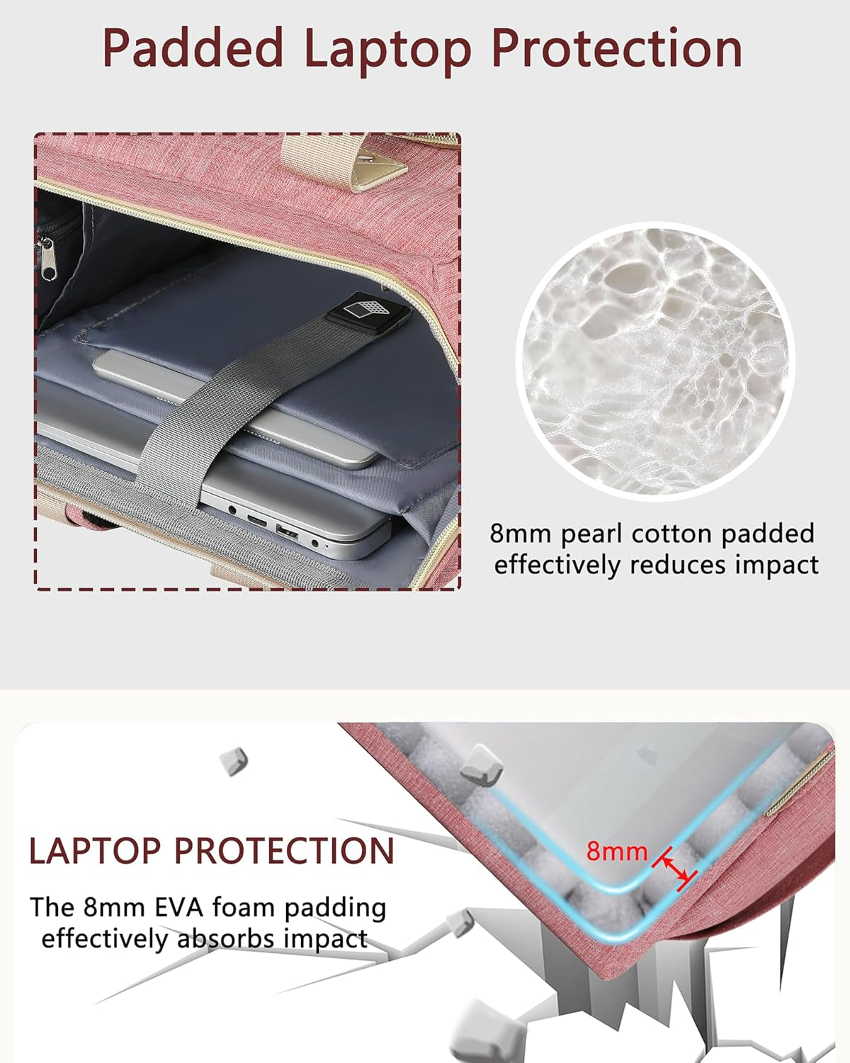 Backpack for Women,Rfid anti Theft Work Backpack for 15.6 Inch Laptop,Wide Open Large USB Charging Port Student Bookbag, Doctor Teacher Nurse College School Travel Shoulder Purse Bag