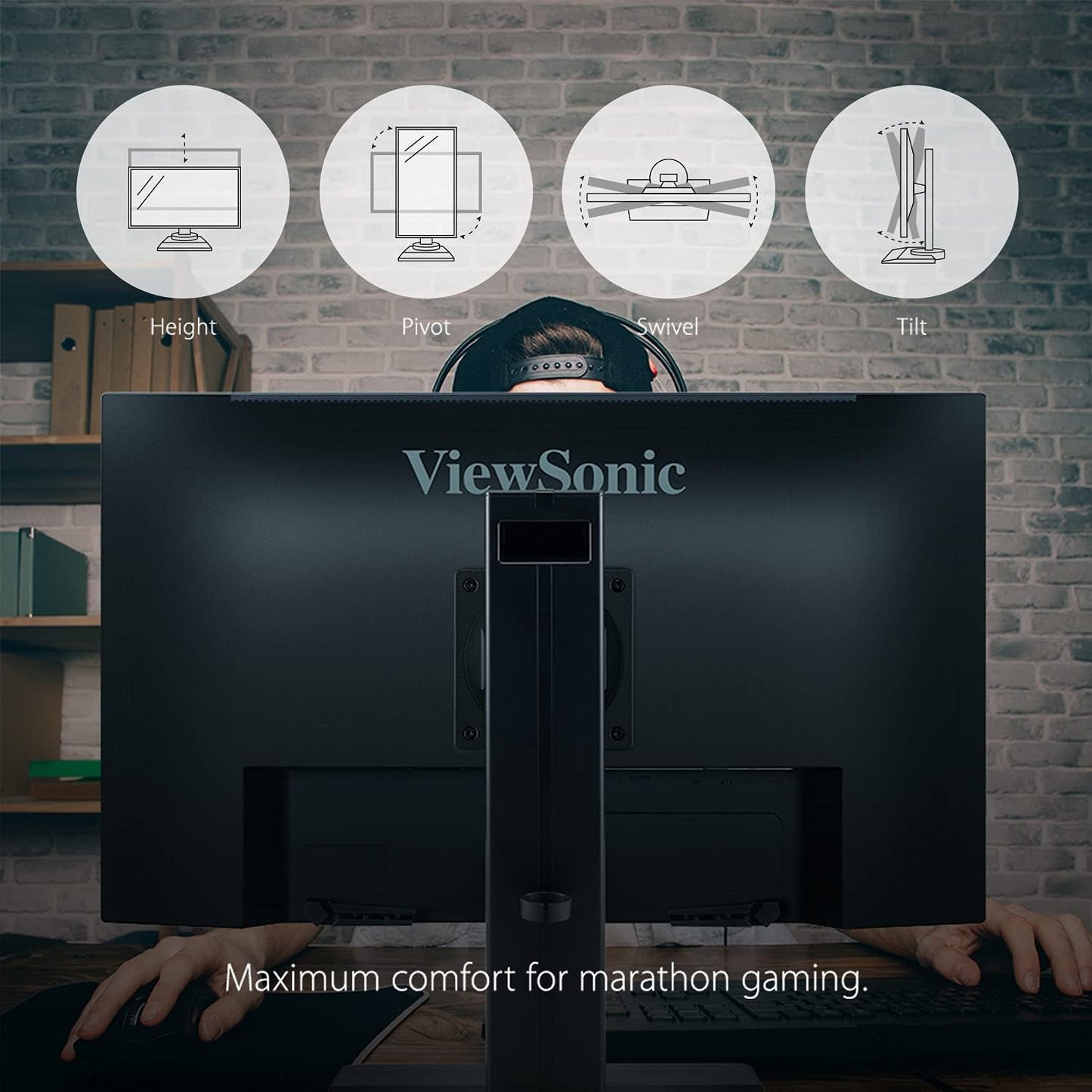 XG2431 24 Inch 1080P Gaming Monitor with 240Hz, 0.5Ms, Freesync Premium, NVIDIA G-Sync Compatible, Advanced Ergonomics, Eye Care, HDR400